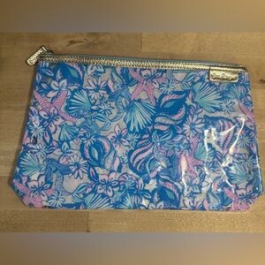 Lilly Pulitzer Amalfi Blue Sound the Siren bag-pouch